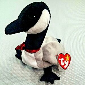 TY Beanie Baby "Loosy" the Goose, 1998, Tush Tag 219,‎ Great Condition